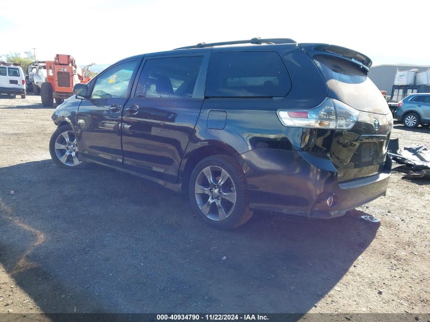 2012 Toyota Sienna Sport VIN: 5TDXK3DC0CS250936 Lot: 40934790