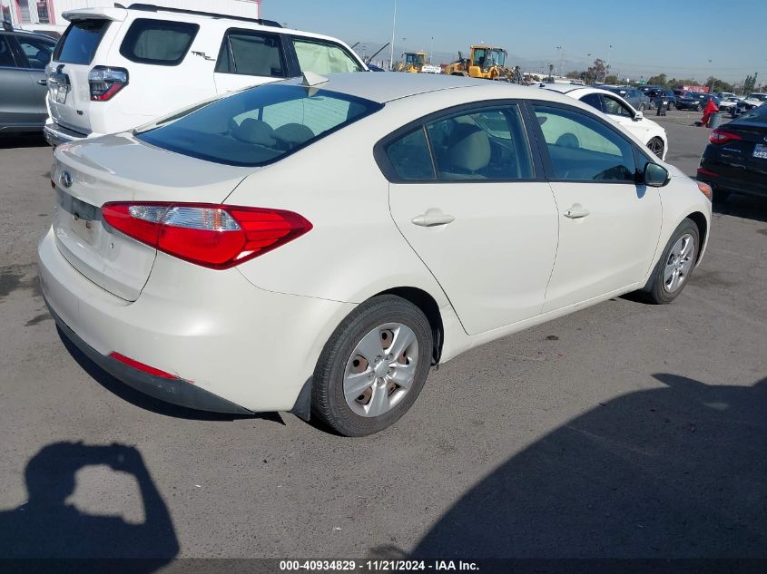 2015 Kia Forte Lx VIN: KNAFK4A68F5392667 Lot: 40934829