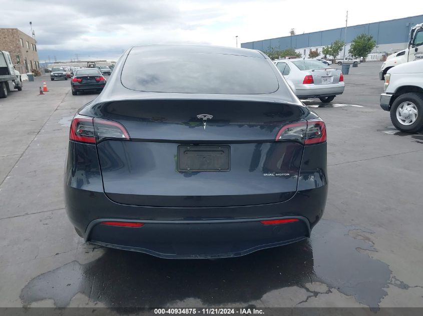 2024 Tesla Model Y Long Range Dual Motor All-Wheel Drive VIN: 7SAYGDEE6RF025657 Lot: 40934875