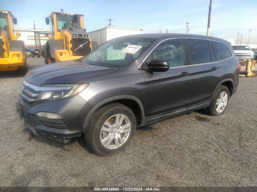 Vin: 5fnyf5h15hb014856, lot: 41424635, honda pilot lx 20172