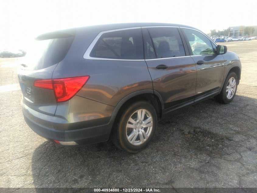 Vin: 5fnyf5h15hb014856, lot: 41424635, honda pilot lx 20174