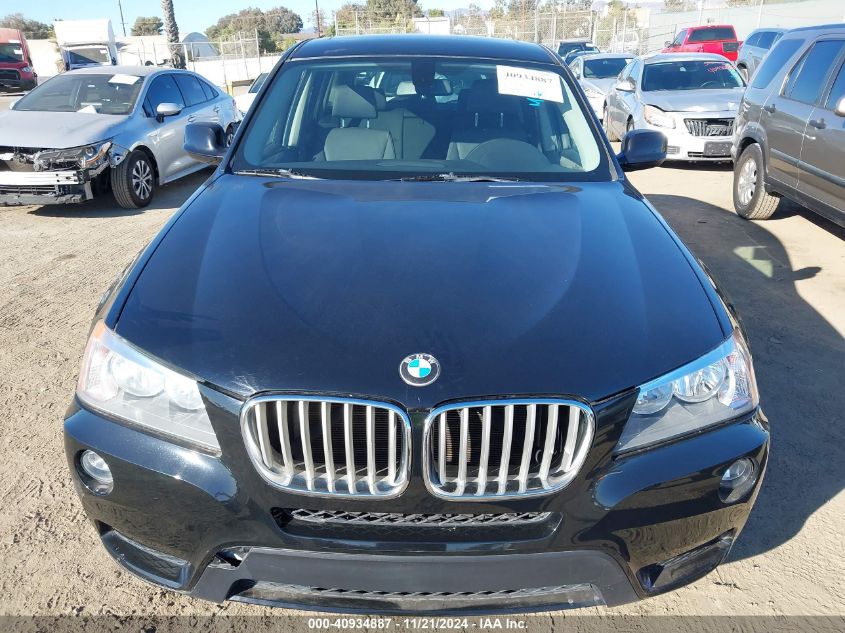 2013 BMW X3 xDrive28I VIN: 5UXWX9C51D0D02437 Lot: 40934887