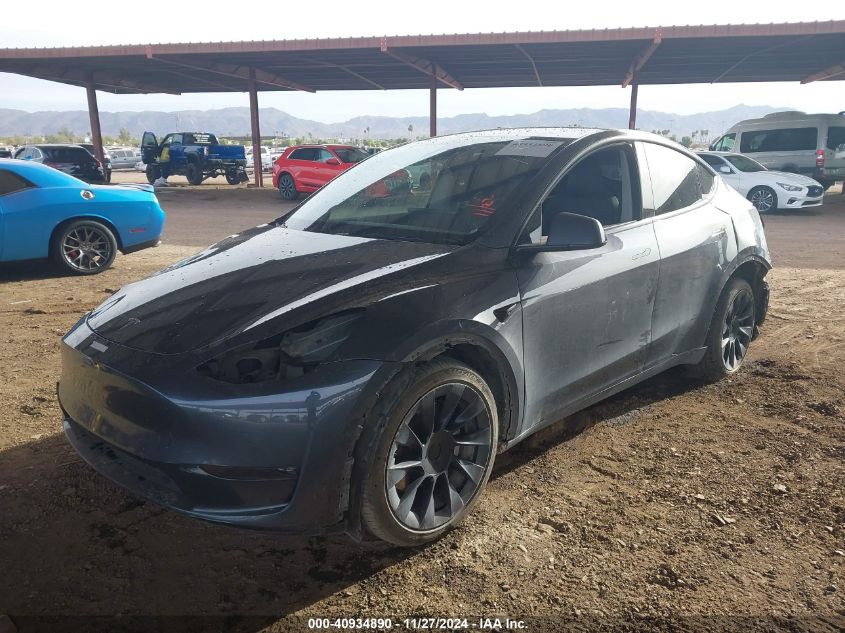 VIN 5YJYGDEE8MF200464 2021 TESLA MODEL Y no.2