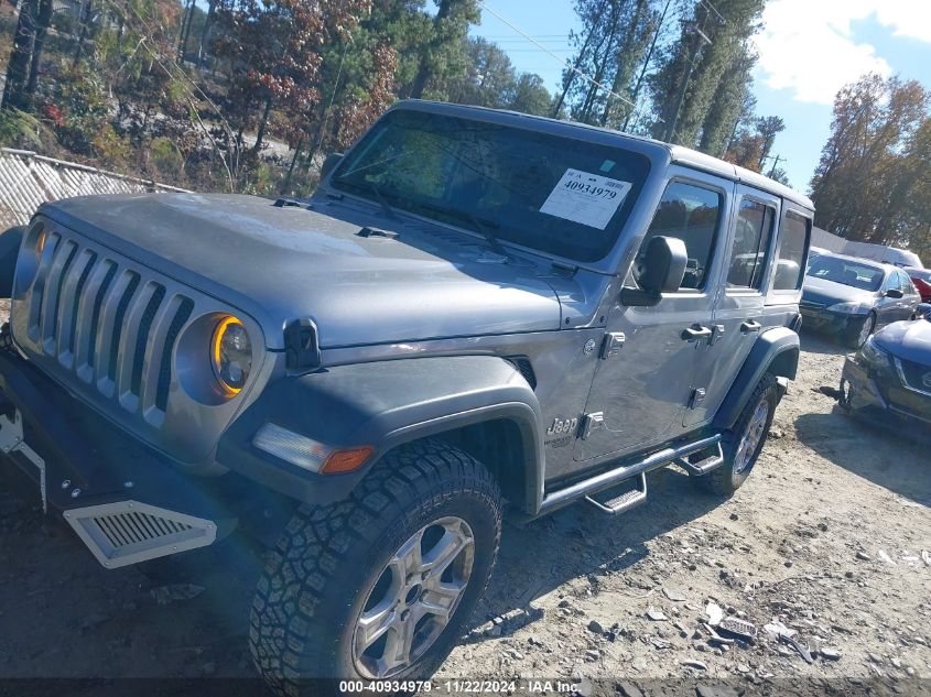 2018 Jeep Wrangler Unlimited Sport S 4X4 VIN: 1C4HJXDNXJW324957 Lot: 40934979