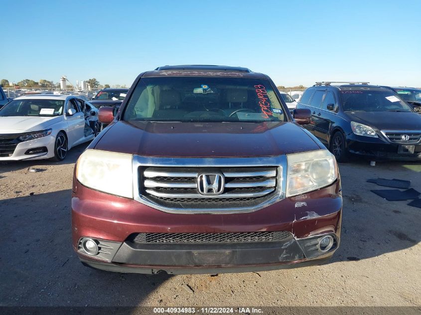 2013 Honda Pilot Touring VIN: 5FNYF3H97DB024602 Lot: 40934983