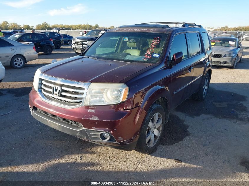 2013 Honda Pilot Touring VIN: 5FNYF3H97DB024602 Lot: 40934983