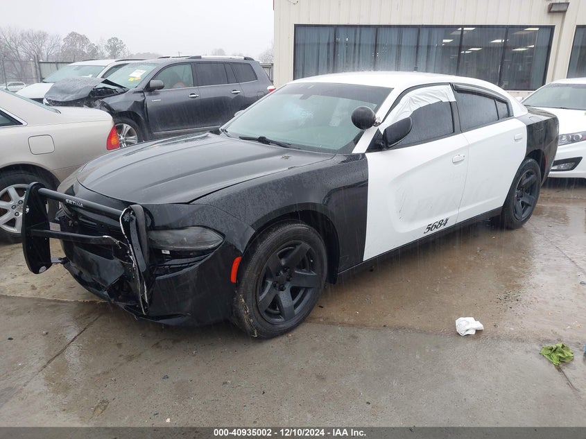 Vin: 2c3cdxat7fh748370, lot: 41424757, dodge charger police 20152
