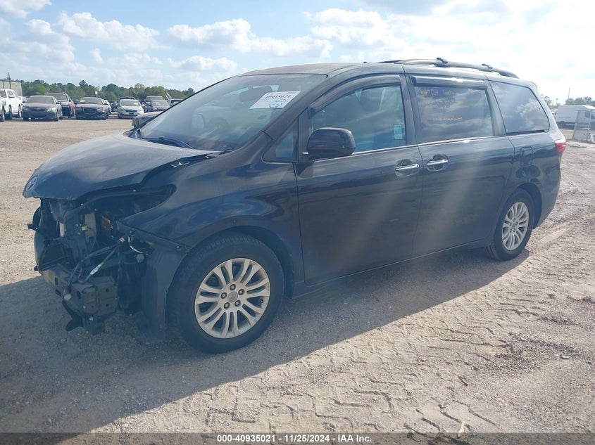 Vin: 5tdyz3dc1hs837136, lot: 41424776, toyota sienna xle/limited 20172