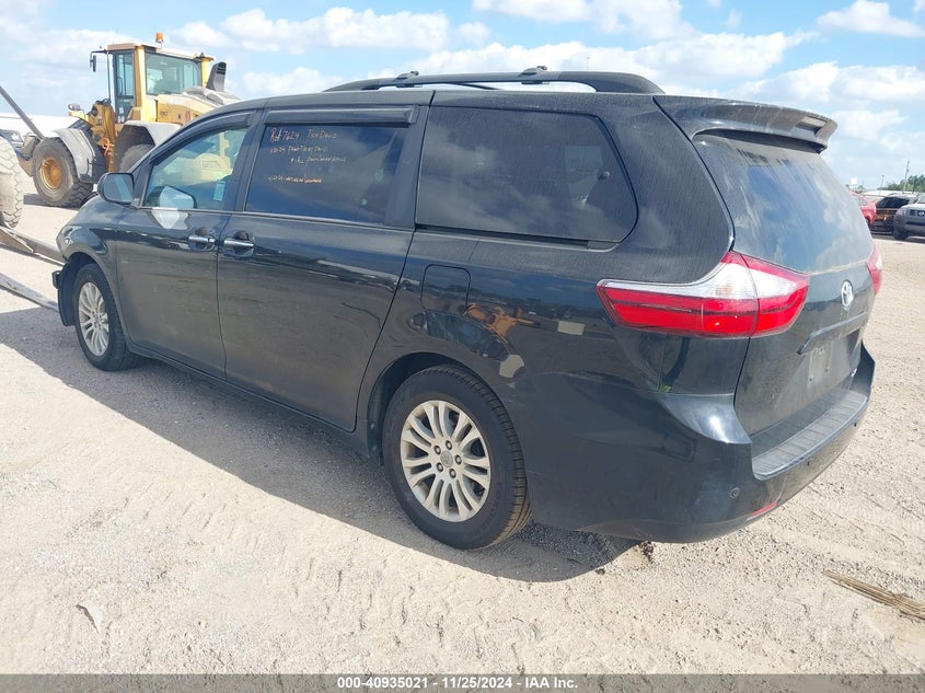 Vin: 5tdyz3dc1hs837136, lot: 41424776, toyota sienna xle/limited 20173