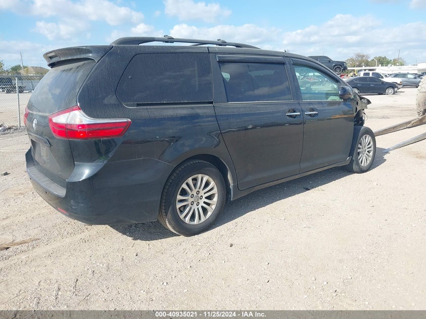 Vin: 5tdyz3dc1hs837136, lot: 41424776, toyota sienna xle/limited 20174