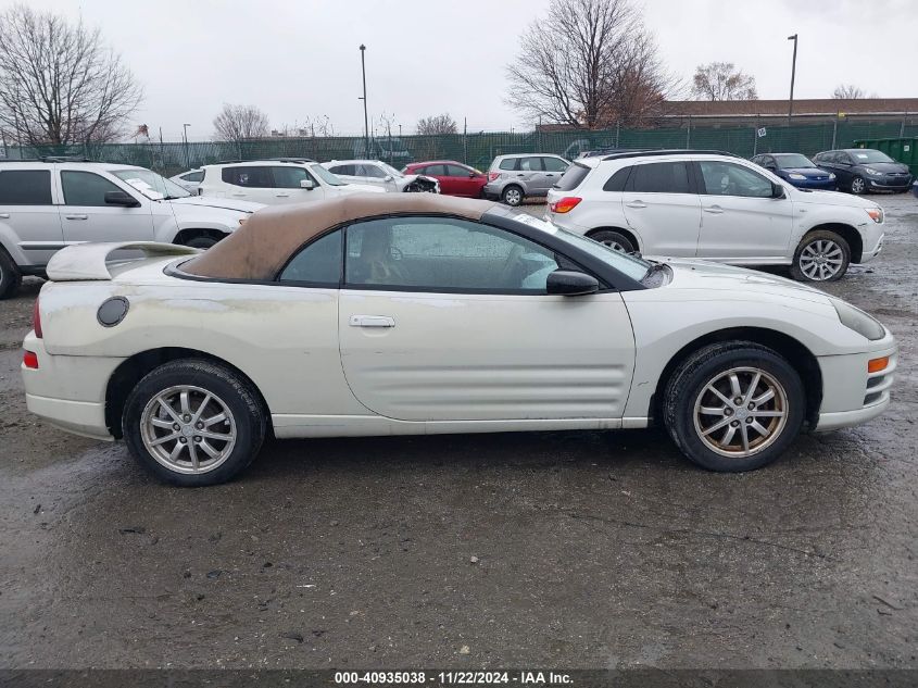 2001 Mitsubishi Eclipse Spyder Gs VIN: 4A3AE45G51E221565 Lot: 40935038