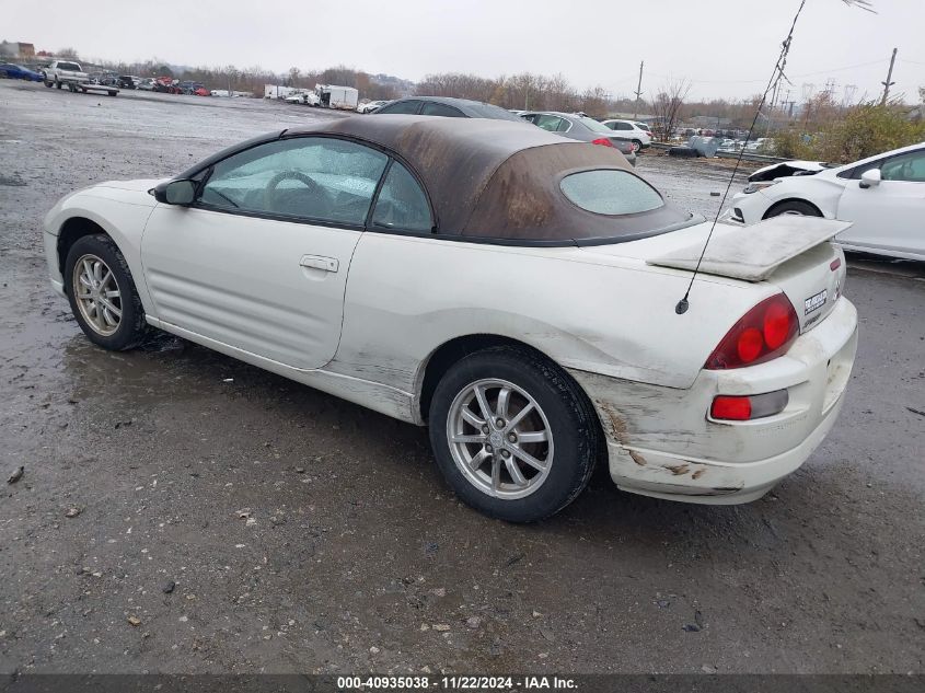 2001 Mitsubishi Eclipse Spyder Gs VIN: 4A3AE45G51E221565 Lot: 40935038