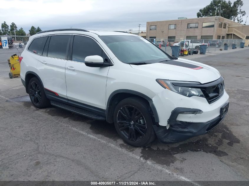 2021 Honda Pilot 2Wd Special Edition VIN: 5FNYF5H27MB016028 Lot: 40935077