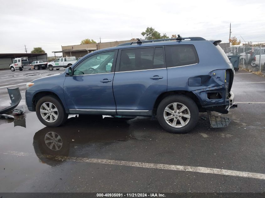 2013 Toyota Highlander Se V6 VIN: 5TDBK3EH3DS245655 Lot: 40935091