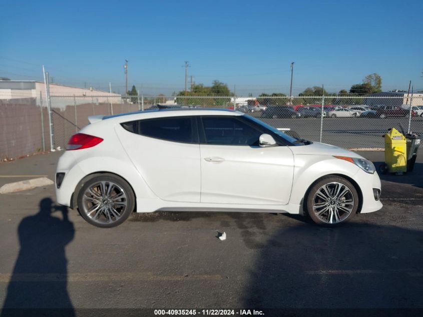 2016 Hyundai Veloster Turbo VIN: KMHTC6AE7GU293184 Lot: 40935245