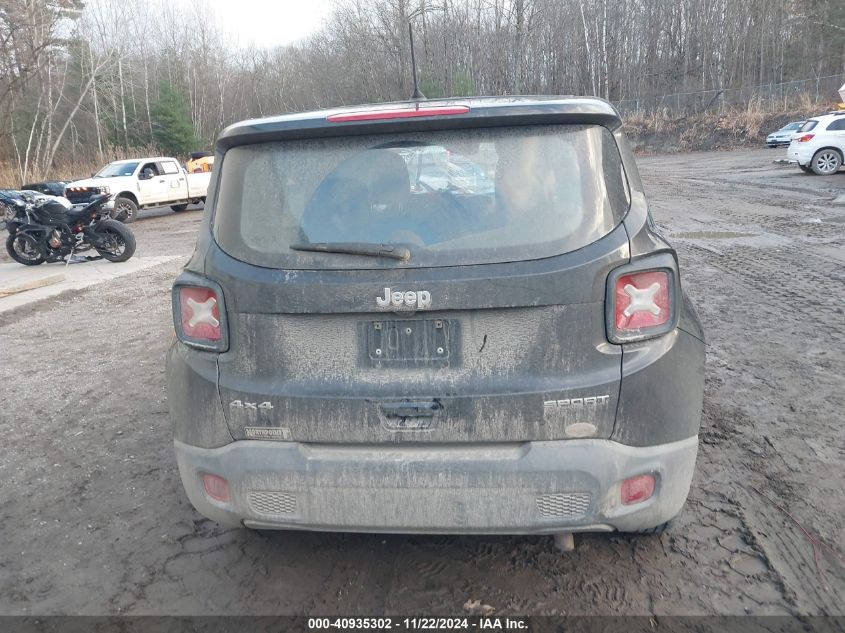 2019 Jeep Renegade Sport 4X4 VIN: ZACNJBAB6KPK21255 Lot: 40935302