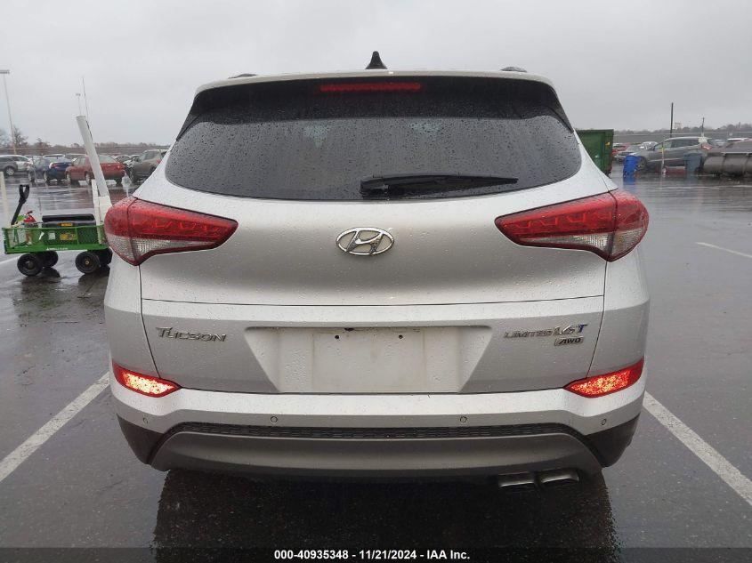 2016 Hyundai Tucson Limited VIN: KM8J3CA27GU208792 Lot: 40935348