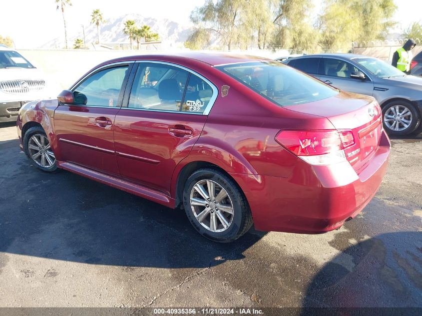 2012 Subaru Legacy 2.5I Premium VIN: 4S3BMCG67C3026428 Lot: 40935356