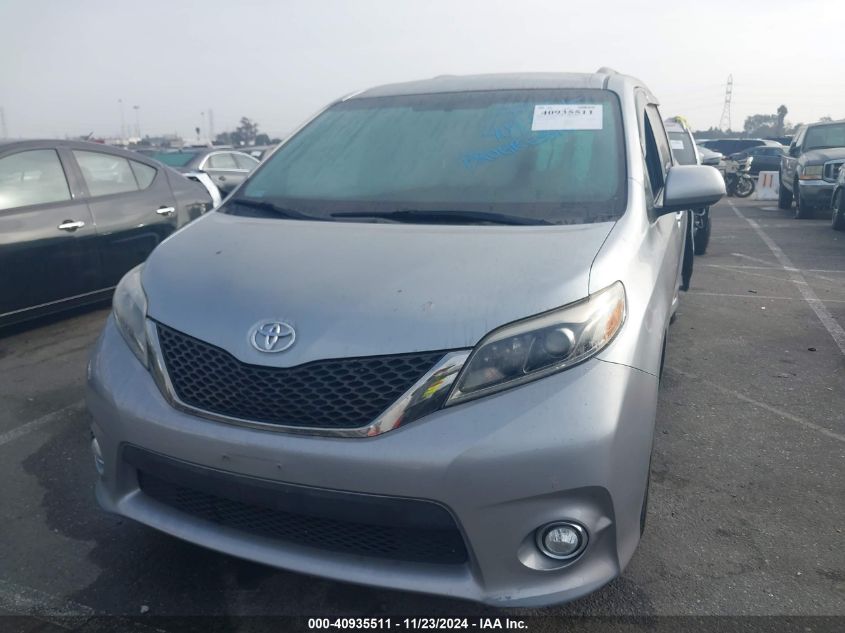 2017 TOYOTA SIENNA SE 8 PASSENGER - 5TDXZ3DC9HS850518