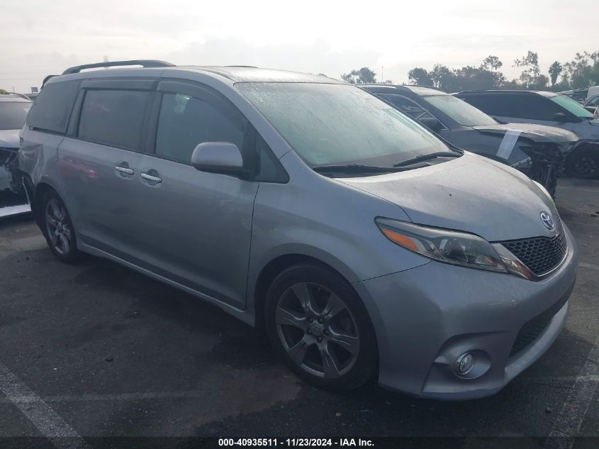 2017 TOYOTA SIENNA SE 8 PASSENGER - 5TDXZ3DC9HS850518