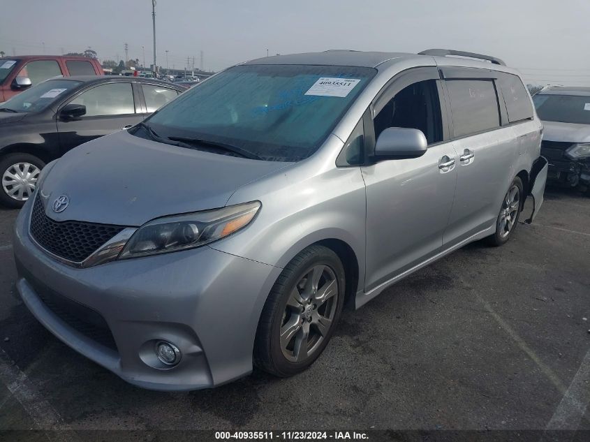 2017 TOYOTA SIENNA SE 8 PASSENGER - 5TDXZ3DC9HS850518