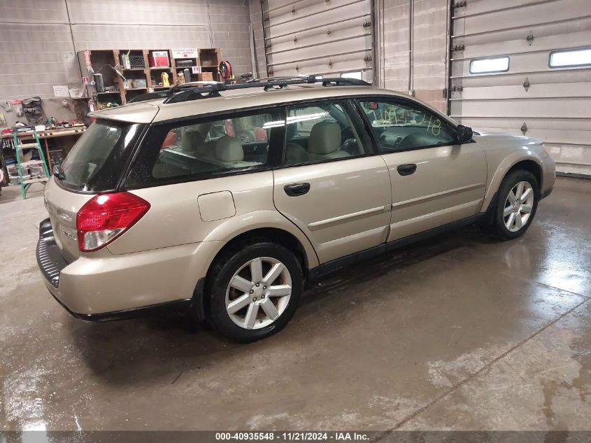 2008 Subaru Outback 2.5I/2.5I L.l. Bean Edition VIN: 4S4BP61C087323706 Lot: 40935548