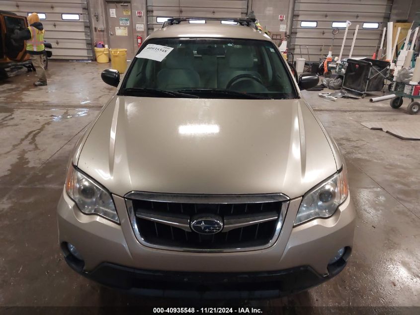 2008 Subaru Outback 2.5I/2.5I L.l. Bean Edition VIN: 4S4BP61C087323706 Lot: 40935548