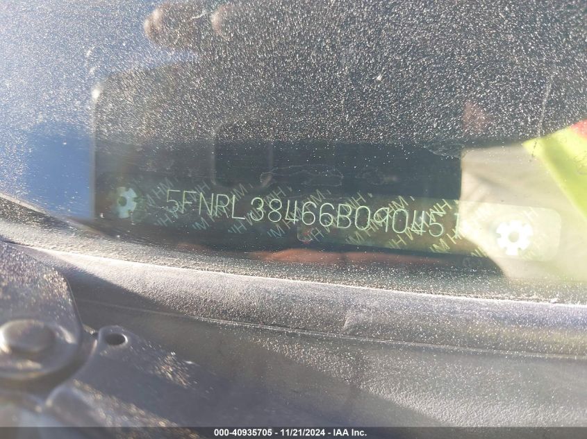 2006 Honda Odyssey Ex VIN: 5FNRL38466B090451 Lot: 40935705