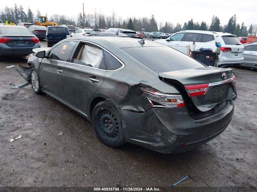 VIN 4T1BD1EB3DU005801 2013 Toyota Avalon, Hybrid Li... no.3