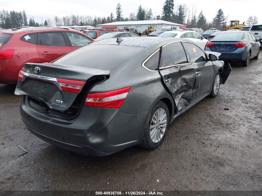 VIN 4T1BD1EB3DU005801 2013 Toyota Avalon, Hybrid Li... no.4