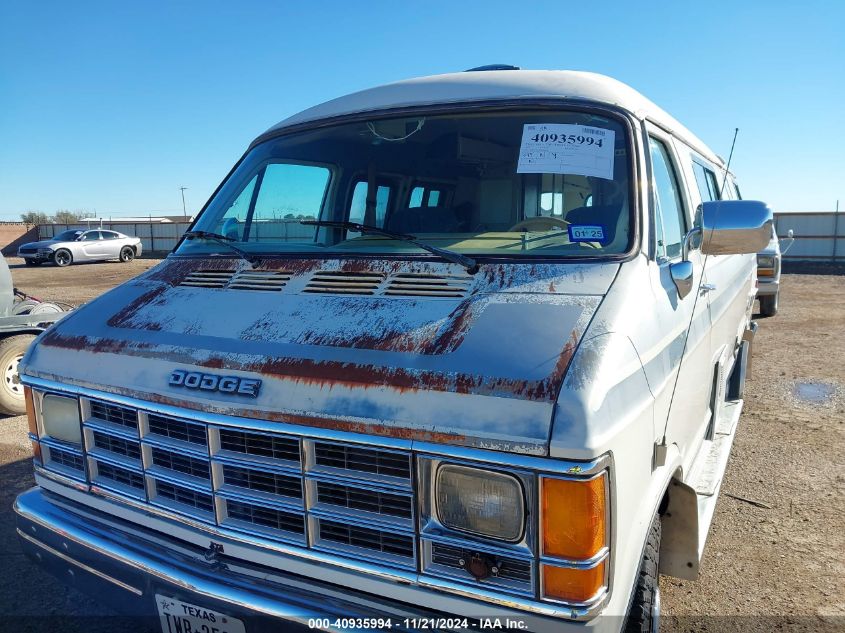 1987 Dodge Ram Van B350 VIN: 2B6KB3314HK226131 Lot: 40935994