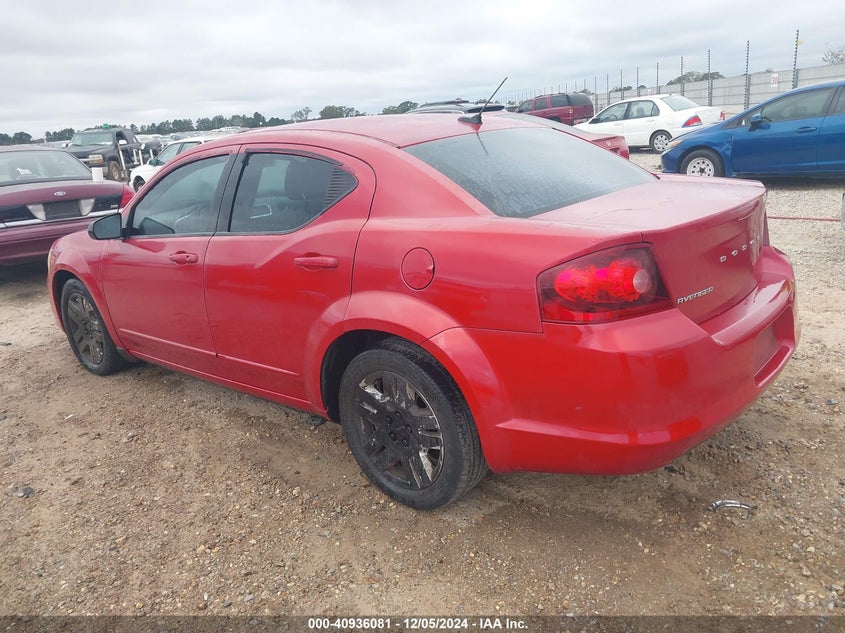 Vin: 1c3cdzab5cn193618, lot: 41425855, dodge avenger se 20123