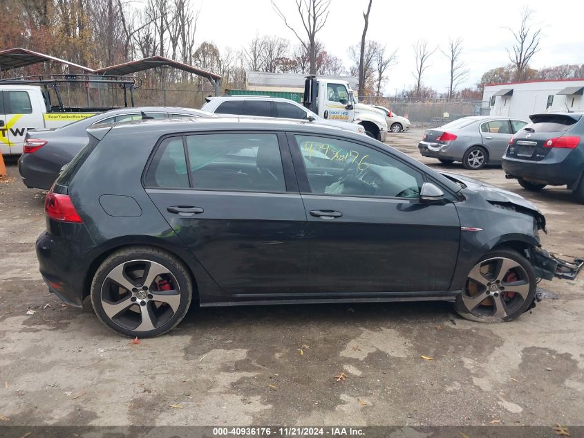 2016 Volkswagen Golf Gti Se W/Performance Package 4-Door VIN: 3VW547AU4GM053504 Lot: 40936176