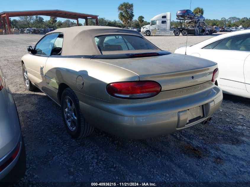 1999 Chrysler Sebring Jxi VIN: 3C3EL55H4XT551610 Lot: 40936215