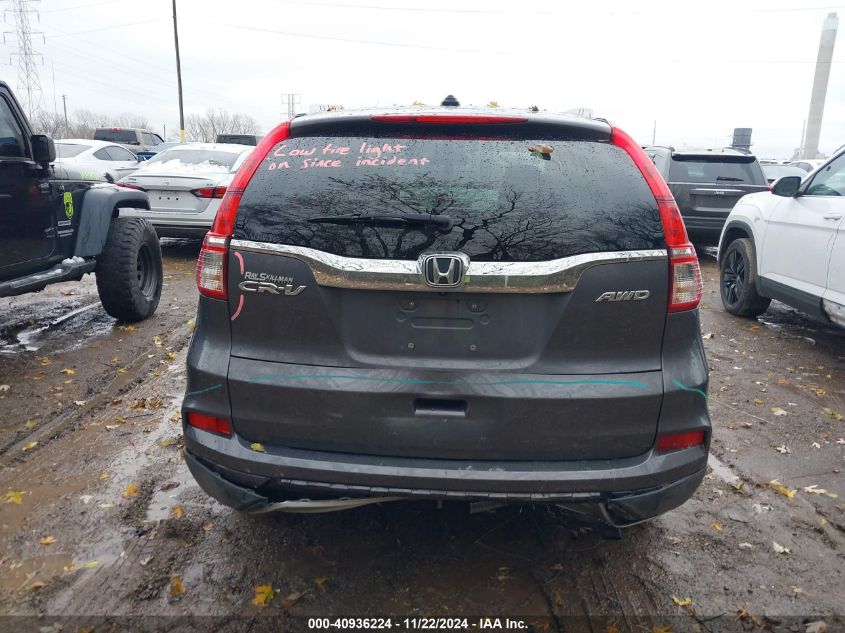 2016 Honda Cr-V Ex-L VIN: 5J6RM4H77GL035853 Lot: 40936224