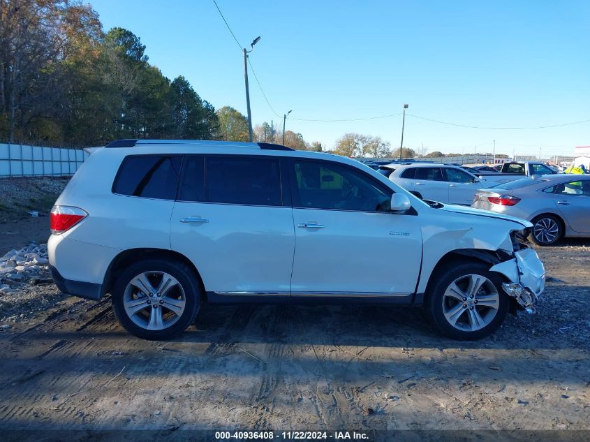 2013 Toyota Highlander Limited V6 VIN: 5TDYK3EH4DS128001 Lot: 40936408