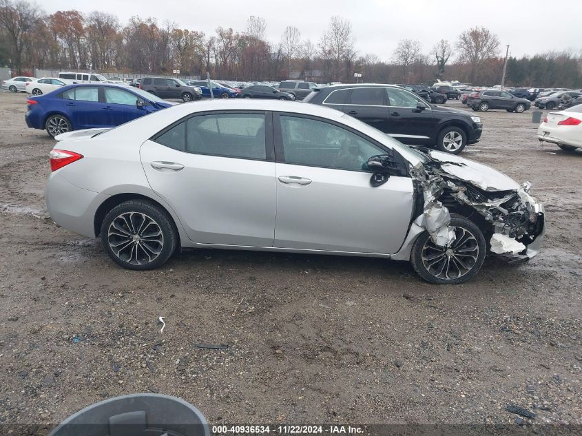 2015 Toyota Corolla S Plus VIN: 2T1BURHE8FC452939 Lot: 40936534