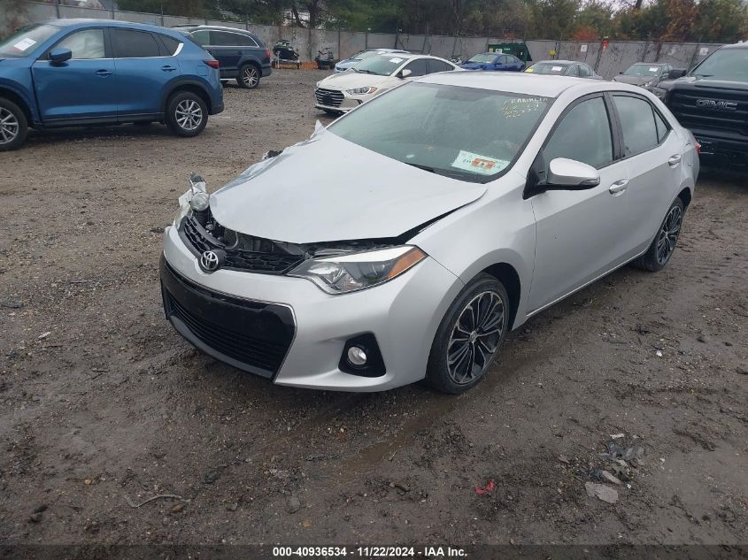 2015 Toyota Corolla S Plus VIN: 2T1BURHE8FC452939 Lot: 40936534