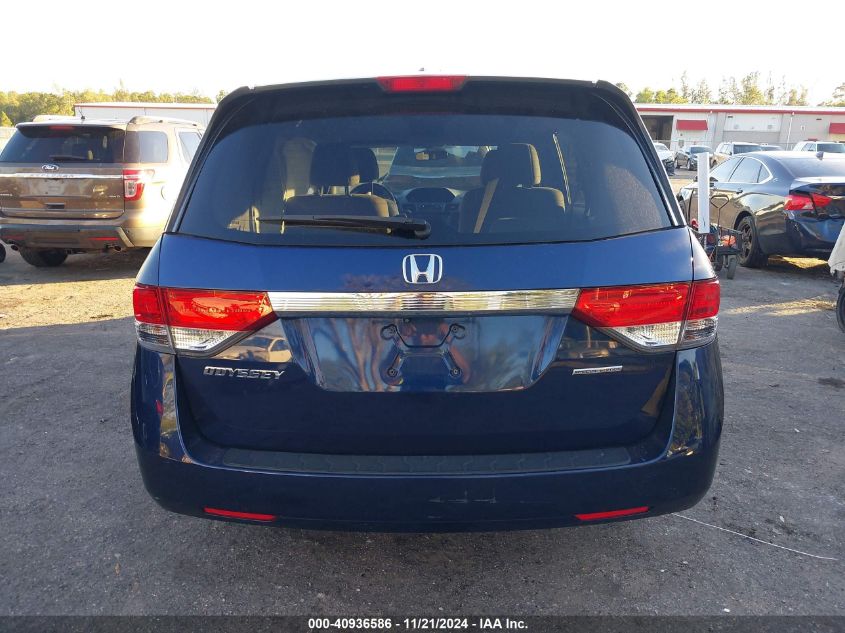 2016 Honda Odyssey Se VIN: 5FNRL5H3XGB008676 Lot: 40936586