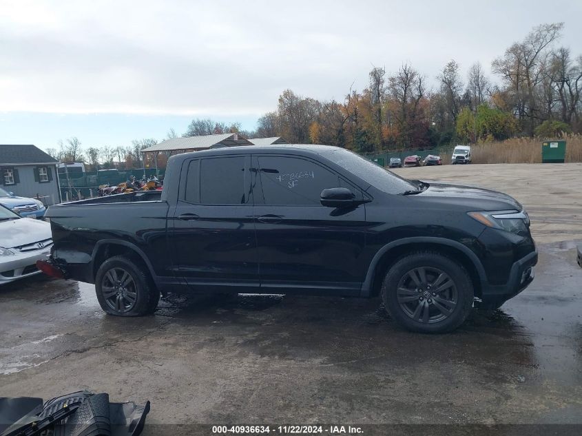 2017 Honda Ridgeline Sport VIN: 5FPYK3F18HB007619 Lot: 40936634