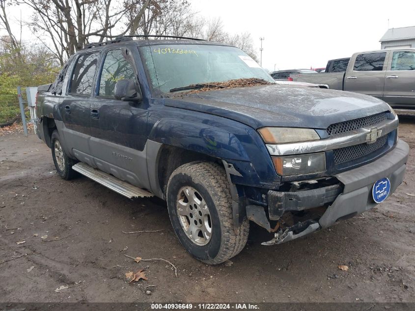 2002 Chevrolet Avalanche 1500 VIN: 3GNEK13T42G145351 Lot: 40936649