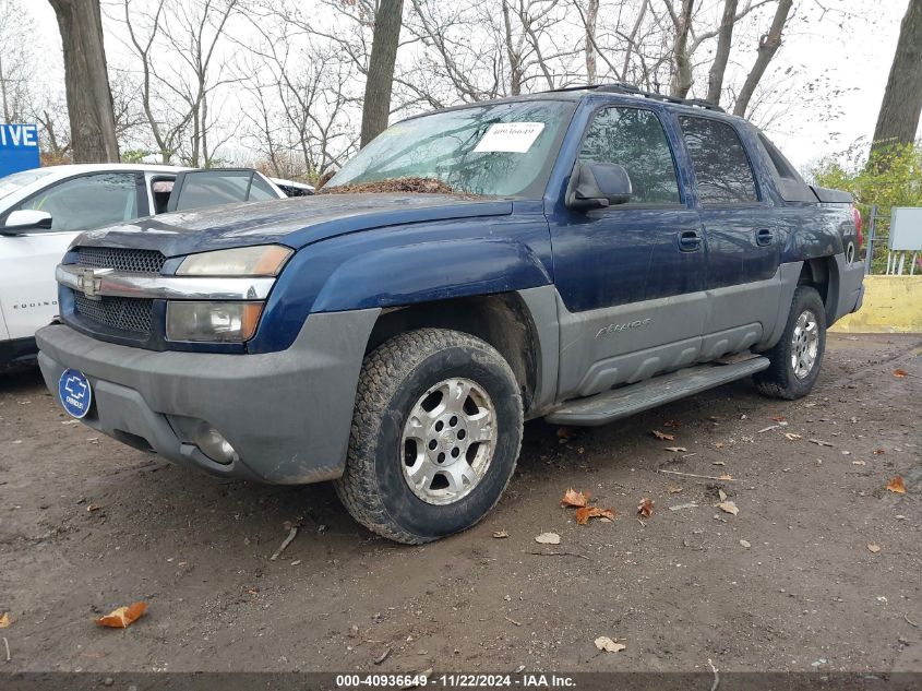 2002 Chevrolet Avalanche 1500 VIN: 3GNEK13T42G145351 Lot: 40936649