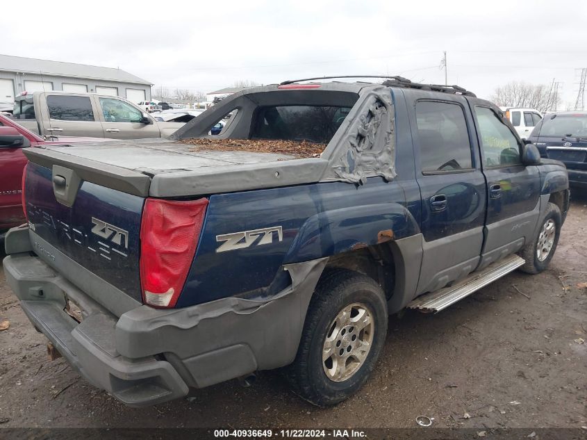 2002 Chevrolet Avalanche 1500 VIN: 3GNEK13T42G145351 Lot: 40936649