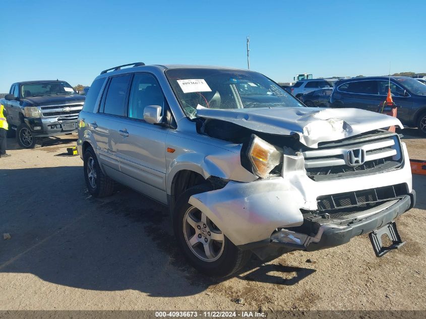 2007 Honda Pilot Ex-L VIN: 5FNYF28787B011726 Lot: 40936673