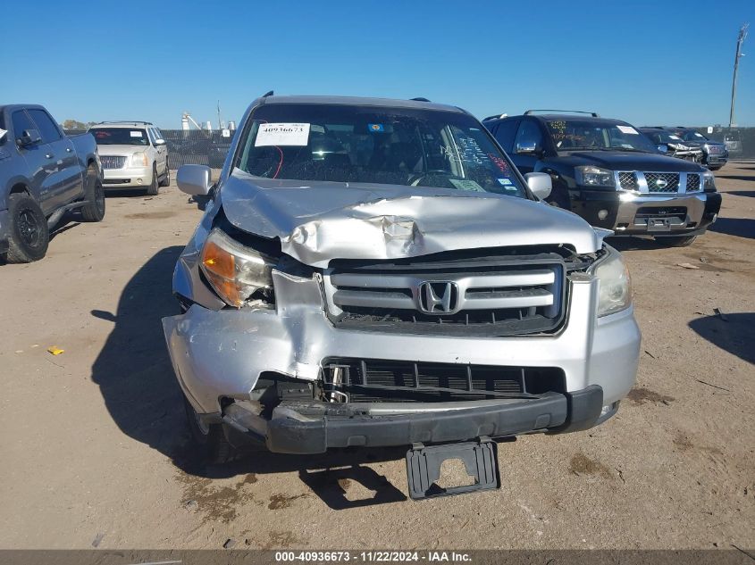 2007 Honda Pilot Ex-L VIN: 5FNYF28787B011726 Lot: 40936673