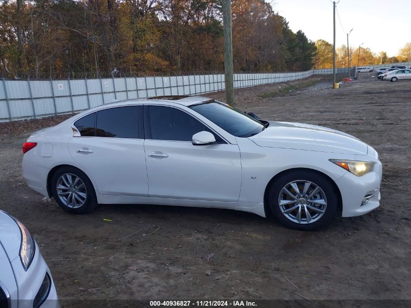 2014 Infiniti Q50 Premium VIN: JN1BV7AP7EM684627 Lot: 40936827