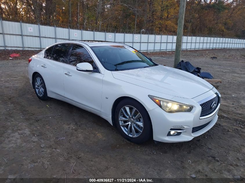 2014 Infiniti Q50 Premium VIN: JN1BV7AP7EM684627 Lot: 40936827