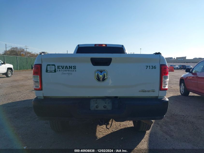 2021 Ram 2500 Tradesman 4X4 8' Box VIN: 3C7WR5HJ9MG608047 Lot: 40936838