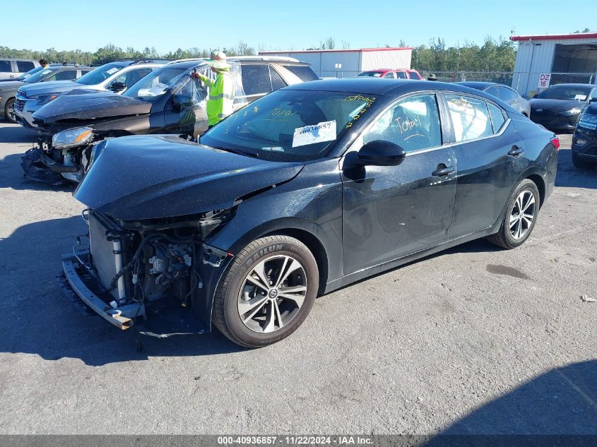 2022 Nissan Sentra Sv Xtronic Cvt VIN: 3N1AB8CV9NY206261 Lot: 40936857