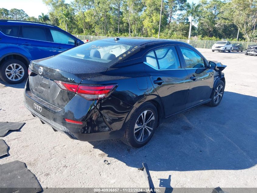 2022 Nissan Sentra Sv Xtronic Cvt VIN: 3N1AB8CV9NY206261 Lot: 40936857